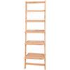 Scaffale a muro in legno di abete 5 ripiani 42x26x132 cm