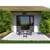 - Salotto da giardino in alluminio Benicia antracite 2 posti