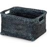 Cesto in bambù Dalat taglia m antracite 35,5x27x20,5 cm