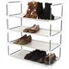 Scaffale scarpiera I Love My Shoes 4 ripiani grigio 58,5x29x70,5 cm