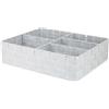 Compactor Organizer 5 scomparti Toronto bianco grigio 32x25x8 cm