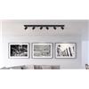 Faretto Globo Robby a 6 luci nero opaco 1150x60x120 mm