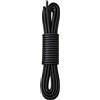 Lacci per scarpe rotondi cerati fini 90 cm nero
