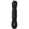 Lacci per scarpe rotondi cerati fini 75 cm nero