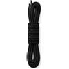 Lacci per scarpe rotondi fini 75 cm nero