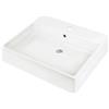 Lavabo sospeso/appoggio Madruga Idrostile foro rubinetto 60x50 cm Bianco
