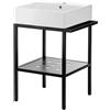 - Consolle a terra Idrostile Studio Design con lavabo 56.5x50 cm bianco