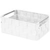 Cesto con maniglie in metallo Stan taglia S bianco
