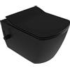 WC sospeso Song funzione bidet con miscelatore 37,2x34,9 cm nero