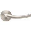 Maniglia per porta nickel satinato 125x50 mm