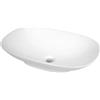 Lavabo da appoggio ceramica Rodas Idrostile foro rubinetto 60x40 cm bianco