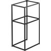 Mobile colonna bagno sospesa Idrostile consolle acciaio 400x760 mm nero