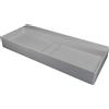- Lavabo appoggio rett Placetas Idrostile copripiletta 400x120 mm Grig met