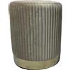 - Pouf in velluto Nolan beige 38X31X31 cm