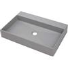 Lavabo appoggio granito Puerto Padre Idrostile foro 400x100 mm Grig met