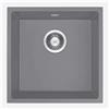 Lavello 1 vasca sottotop Idrostile Colón 440x200 mm grigio metallizzato