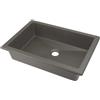 Lavabo da incasso granito Puerto Padre Idrostile 500x140 mm Antracite met