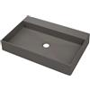 Lavabo da appoggio design Puerto Padre Idrostile 400x100 mm antracite met