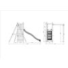 Marimex Gioco da giardino Funny 3 scivolo e altalena 290 x 200 x h210 cm