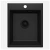 - Lavello 1 vasca Idrostile Güines 500x210 mm nero