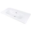 Lavabo da incasso granito Bauta Idrostile foro rubinetto 60 cm bianco