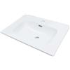 Lavabo da incasso ovale Bauta Idrostile foro rubinetto bianco