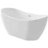 Vasca freestanding ovale Rodas 160 cm bianco in acrilico