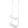 Mensola doccia Idrostile con ganci 276x762 mm bianco