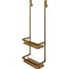 Mensola doccia Idrostile con ganci 276x762 mm bronzo spazzolato