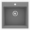 Lavello 1 vasca Idrostile Banes 500x216 mm grigio metallizzato