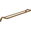 Porta asciugamani doppio da parete Idrostile 616x89 mm Bronzo spazzolato