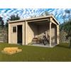 Casetta da giardino in Legno Noa sp 28 mm H213xL447xP234 cm