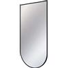 - Specchio con cornice 50x100 cm nero