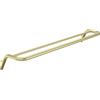 Porta asciugamani doppio da parete Idrostile 616x89 mm Oro spazzolato