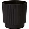 Vaso cyli petit in plastica Ø 14 cm nero
