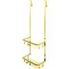 Mensola doccia Idrostile con ganci 276x762 mm oro