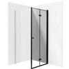 Porta doccia pieghevole Idrostile 900x2000 mm nero