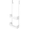 Mensola doccia Idrostile con ganci 250x760 mm bianco