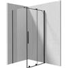 Cabina doccia rettangolare Cabaiguán Idrostile 1000x1950 mm nero