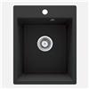 Lavello 1 vasca Idrostile Bayamo sifone 500x211 mm grafite metallizzata