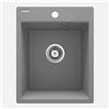 Lavello 1 vasca Idrostile Bayamo 500x211 mm grigio metallizzato