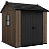 Keter Casetta da giardino Keter in plastica Apex sp 20 mm marr.scuro 7,4 m²