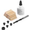 Set tasselli LUX-TOOLS Ø 8 mm con colla per legno
