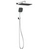 Set doccia aQuasanit Kronos con soffione e doccetta 3 getti cromo
