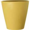Coprivaso plastica riciclata Ø 15 cm ocra chiaro