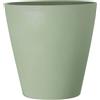 Coprivaso plastica riciclata Ø 15 cm verde pastello