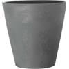 Coprivaso plastica riciclata Ø 15 cm grigio fumo