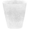 Coprivaso plastica riciclata Ø 15 cm alabastro satinato