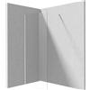 - Parete doccia a scomparsa Idrostile 900x1950 mm bianco