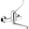 Miscelatore lavabo Bayamo alto a parete con leva clinica cromo